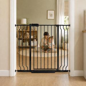 WAOWAO 40" Extra Tall 29.13-43.3" Extra Wide Baby Gate Pressure Mounted