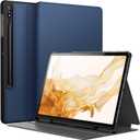JETech Case for Samsung Galaxy Tab S8 Plus 2022 / S7 FE 2021 / S7 Plus 2020 12.4-Inch with S Pen Holder, Slim Folio Stand Protective Tablet Cover, Multi-Angle Viewing (Navy)