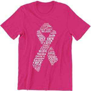 Promotion & Beyond Breast Cancer Awareness Pink Ribbon T-Shirt for Men Breast Cancer Shirts (X-Large, Cyber Pink)