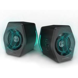 Edifier G2000 32W PC Gaming Computer Speakers for Laptop Mac Desktop Computer Woofer Speakers Bluetooth USB 3.5mm AUX Inputs RGB Lights Multimedia Speakers Black