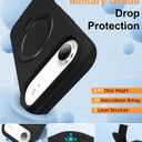 ZHK Liquid Silicone Designed for iPhone Air Case with Magnet Stand, [Precise Camera Lens Protection][Mil-Grade Drop Shockproof][Soft Anti-Scratch Microfiber Lining] Slim Fit Cover, Black (iPhone Air 6.5 inch)