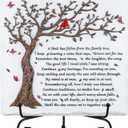 A Limb Has Fallen from The Family Tree-Relief Sculpture Sympathy Plaque with Iron Stand- In loving memory for Loss of Loved One Memorial Condolence Bereavement Grief Gifts-Wall Decor Table Decor