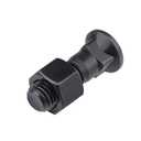 8Pcs Grade 8 Blades Cutting Edge Plow Bolts & Nuts 5/8" UNC-11 x 2-1/4", 5/8 Cutting Edge Bolts, Grader Blade Bolt for Snow Plow, Tractor Attachment, Construction Machinery