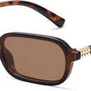 Appassal Retro Rectangular Sunglasses for Women Vintage 2026 Fashion Trendy Funny Small 90s Square Sunnies AP3698