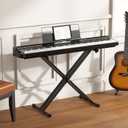 Double-X Keyboard Stand, Portable Digital Piano Stand,Adjustable keyboard Music Stand for 54-88 key Electric Pianos