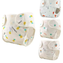 BABESIDE 4 PCS Baby Dolls Diapers Underwear for 17-24 Inch Reusable Doll Diapers Reborn Babys Doll Accessories Fits Baby Doll