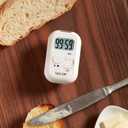 Taylor Multi-Alert (Sound, Light, Vibration) Digital Timer, Standard, White