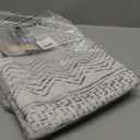 3x4 Washable Entryway Area Rug: Moroccan Small Runner Rug for Hallway Soft Modern Non Slip Door Mat with Rubber Backing Low Pile Thin Floor Carpet for Kitchen Bathroom Bedroom Indoor 3x4 Grey