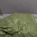 Covers For The Home Deluxe Elastic Edged Flannel Backed Vinyl Fitted Table Cover - Basketweave (Green) Pattern - Round Oblong Oval- Fits Tables up to 48" W x 68" L