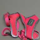 ThinkPet Reflective Breathable Soft Air Mesh No Pull Puppy Choke Free Over Head Vest Harness for Puppy Small Medium Dogs and Cats Rose Red Large (Large (Pack of 1))