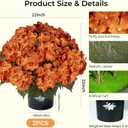 Auihiay 22" Tall Hydrangea Artificial Flowers with Pot for Outdoors