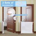 PRObebi Retractable Dog Gate - 34" Tall, Extends to 72" Wide, Safety Gate for Indoor/Outdoor/Stairs/Doorways/Deck/Banisters