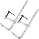 MAXPOWER 16-inch F Clamp, 4-3/4" Throat, Forged Full Steel Bar Clamp
