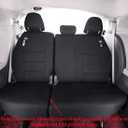 coverdream Sienna Seat Covers Custom Fit for 2021-2026 Toyota Sienna LE/XLE (8-Seater),2nd Row Bench w/Removable Seat,Breathable UV-Resistant Polyester Car Seat Protector (Full Set,Black)