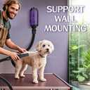 Dog Dryer High Velocity Professional Dog/Pet Grooming Force Hair Dryer/Blower (Purple)