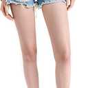 Levi's Women's 501 Original Shorts  (Large, Blue)