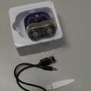 Mini Electric Shaver for Men Women, Pocket Dual Head Shaver, Rechargeable Waterproof Compact Travel Electric Razor, USB Close Battery Portable Razor for car, Travel, Office, Home use (Blue)