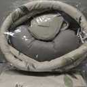 Fortella Baby Play Gym & Activity Mat, Tummy Time Mat w 5 Detachable Toys and Pillow, Large Sensory Playmat for Floor, Newborn Infant Baby Essentials Shower Gift 0-3-6-9-12 Months (Sage Green)