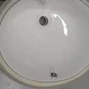 MSI 17.0 (L) x 14.125 (W) x 7.75 (H) Oval Porcelain Ceramic Undermount Bathroom Vanity Vessel Sink, White