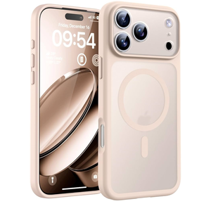 TOCOL for 17 ProMax Case, Full Camera Protection, Built-in Magnetic Ring, Compatible with Magsafe Charger, Translucent Matte Phone Case for 17 ProMax 6.9 inch (Desert)