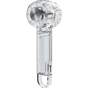 Portable Fan with Ice Cooling -Mini Handheld USB Rechargeable 3-Speed Fan Transparent Lightweight Personal Fan for Travel Desk Home and Office for Women and Men