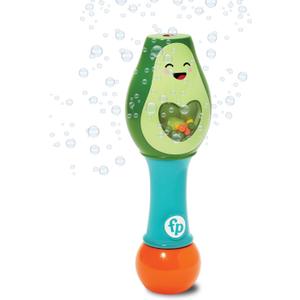 Little Kids Fisher-Price Toddler Toy Shake and Go Bubble Maraca 2-in-1 No Spill Bubble Wand and Musical Toy Maraca | Ages 18+ Months | Includes 4oz of Non-Toxic Bubble Solution