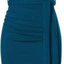 GRACE KARIN Women's Wear to Work Sleeveless Ruched Bodycon Office Pencil Midi Dresses with Belt, Size 10