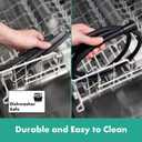 hansgrohe 28230000 DesignFlex Textile Chrome Handshower Hose, 80-inch