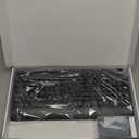 Trueque Wireless Keyboard and Mouse Combo - Full-Size Quiet Keyboard with Palm Rest, Phone Holder, Multimedia Keys, Power Switch, Compatible with Windows, Chrome OS, PC, Laptop (Batteries Included) (Black)