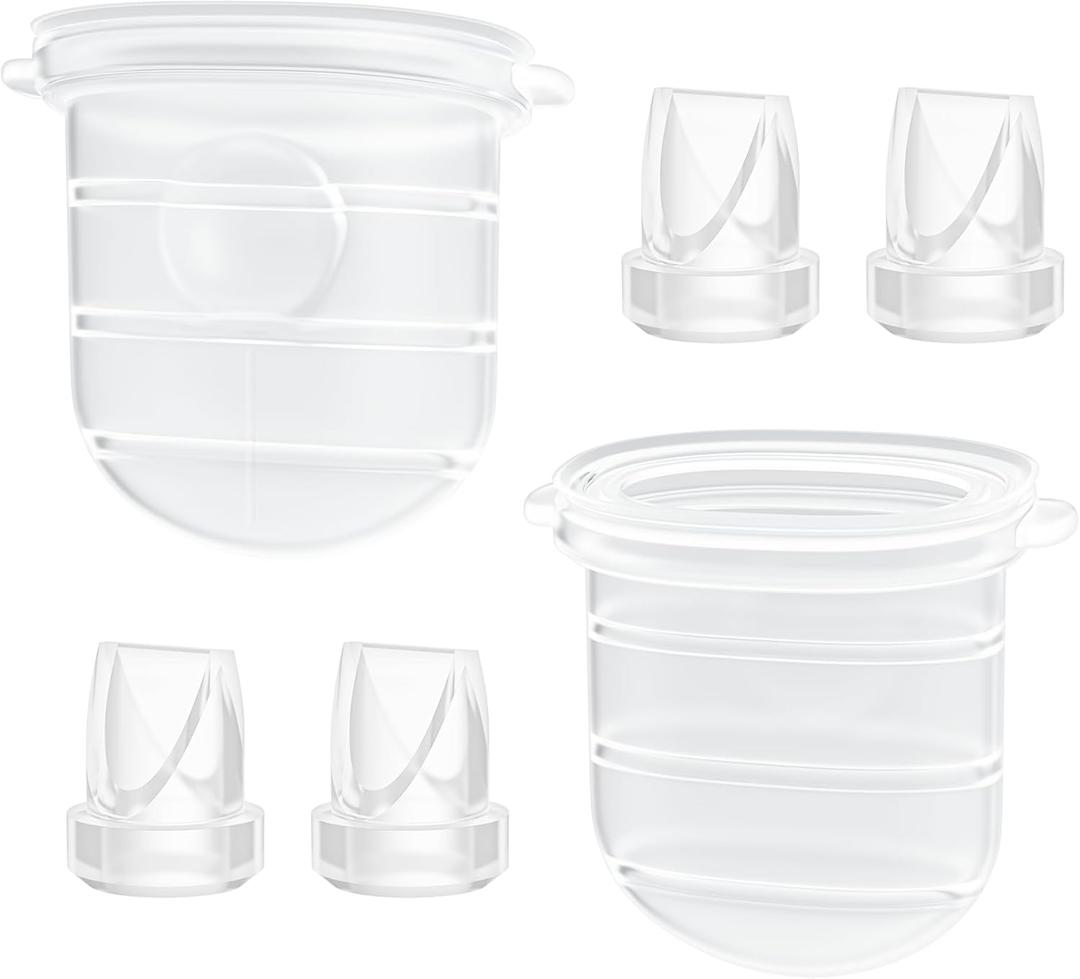 TOVVILD 6PCS M6 Duckbill Valves & Silicone Diaphragm Compatible with Momcozy Mobile Style, Not Original M6 Replacement Parts