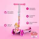 Voyager - Self-Balancing Toddler Kick Scooter, 3-Wheel Scooter with Light-Up Wheels, Extra Wide Deck, Foot Brake, Lean-to-Steer Design, 75 lb Limit, Ages 3+, Skye