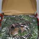 9 FT Christmas Cedar Garland, Thick Green Cypress Garlands, Real Touch Pine Garlands, Realistic Garland Christmas Decorations for Outdoor Indoor Table Mantel Railing Stair Porch Decor (Style-2)