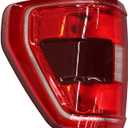 Halogen Tail Light with Bulbs & Blind Spot Left Compatible with (F Series) 150 XLT 2021 2022 2023 Driver Side Rear Tail Lamp Taillight ML3Z13405C FO2818159