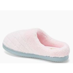 Dearfoams Women's Libby Quilted Terry Clog, Fresh Pink (XL)