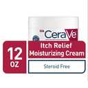 CeraVe Moisturizing Cream for Dry Skin Relief, 12 Ounce, Fragrance Free Cream with Pramoxine for Itch Relief