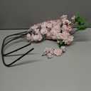 Artificial Cherry Blossom Branches 38 Inch Fake Wedding Silk Cherry Blossom Tree Stems 4 Pcs Faux Flowers Floral Arrangements for Home Vase Wedding Table Decor(Light Pink)