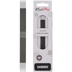 KnitPro Karbonz Double Pointed Needles 8" (20cm) | US Size 1.5 (2.5mm) (US 1.5 (2.5mm))