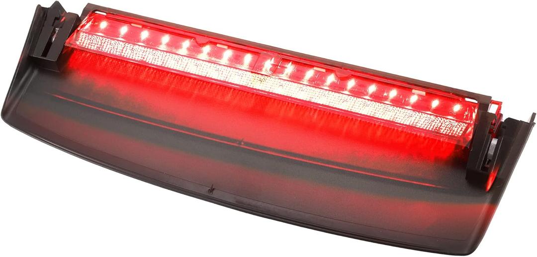 X AUTOHAUX Tail High Mount Brake Stop Light 8K5945097 Third Brake Light Rear Cab Roof Center Brake Stop Light for Audi A4 S4 ABS Black Red Housing(a23031300ux0099)