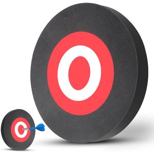 Sumind Round EVA Foam Arrow Target Portable Archery Arrow Moving Hunting Practice Target Lightweight Crossbow Shooting Practice Accessories for Backyard Indoor Outdoor (Black)