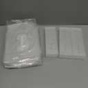 UNIQOOO Frosted Arch Wedding Table Numbers with Stands 1-30, 5x7" Acrylic Display Signs and Holders, Pack of 30, Perfect for Centerpiece, Reception, Decoration, Party, Anniversary, Event