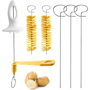 Potato Slicer Spiral Cutter - Tornado Chips Making Tool, Twisted Potato Slicer, Fancy Fry Chips Gadgets