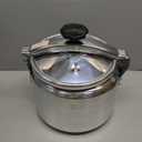 PRETYZOOM 11Qt Pressure Cooker Stainless Steel, One-hand Lock Cooking Pot