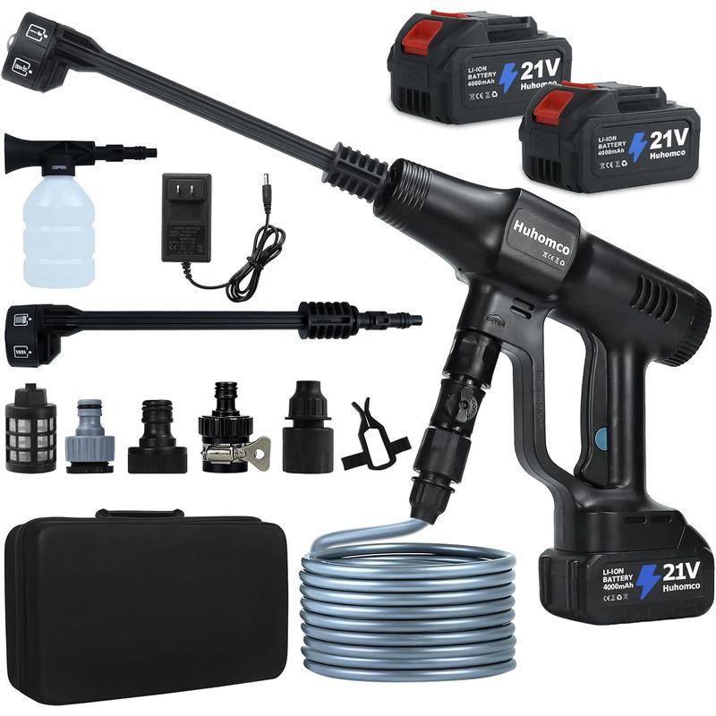 1200PSI Cordless Pressure Wassher Handheld Portable, 2×4.0Ah Batteries