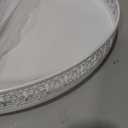 Wenqik White Metal Cake Stand 20 Inch with Cutting & Spatula