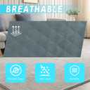 WFK handbag 4-piece set, foldable thick fabric storage bag, used for organizing bedrooms, wardrobes, and wardrobes; Can store clothes, blankets, plush toys, blue