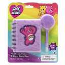 Care Bears Plush Journal & Pen-Blue Ink Choose Blue and Pink