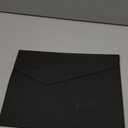 Enyuwlcm PU Leather A4 File Folder Document Holder Waterproof Portfolio Envelope Folder Case with Invisible Magnetic Closure Black