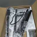 Upgraded Dimmable Floor Lamp, 1000 Lumens LED Edison Bulb Included, Arc Floor Lamps for Living Room Modern Standing Lamp with Gray Shade, Tall Lamps for Living Room Bedroom Office Dining Room (Matte Black-Grey Shade)