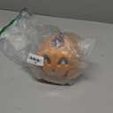 Halloween Pumpkin Lantern Decor - Battery Powered Light Up Jack-O-Lantern for Backyard Lawn Garden Indoor Fireplace Mantle Outdoor Decorations, 5 Inch Smile Face