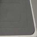 2 Pack Stone Bath Mat, Diatomaceous Earth Shower Mat, Non-Slip Super Absorbent Quick Drying Bathroom Kitchen Floor Mat (Grey, 24x15)